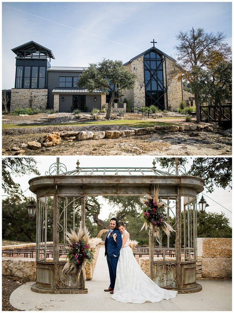 Park31 wedding venue, bride and groom portrait