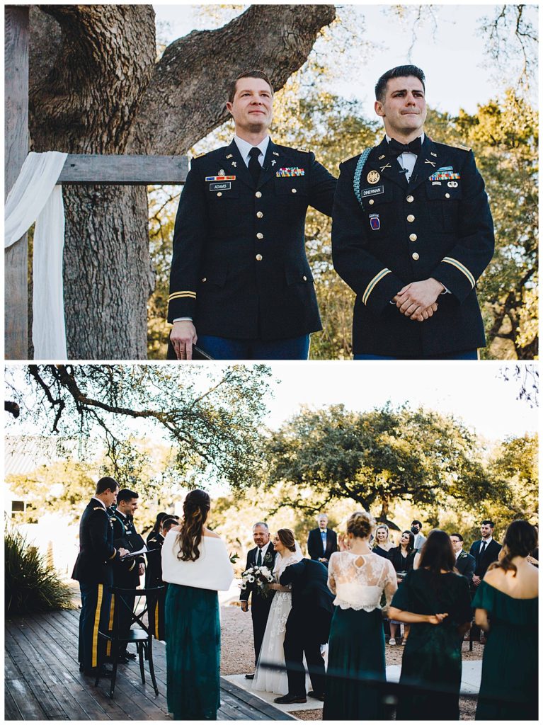 bride walking down the aisle at park31 venue