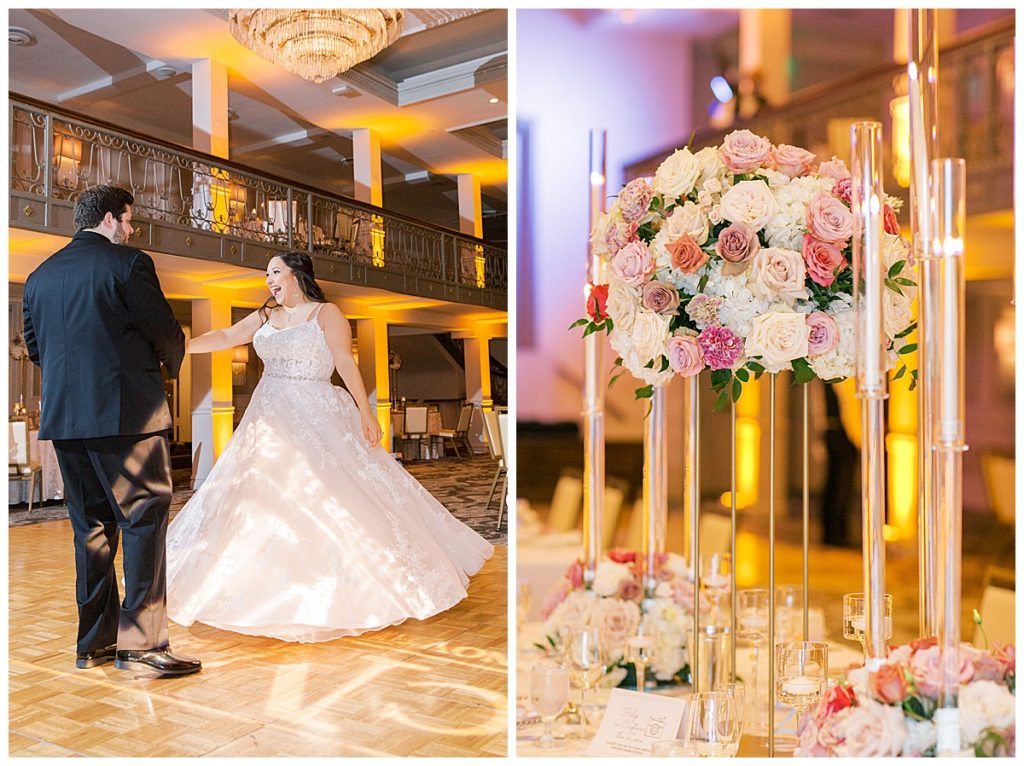 bride and groom first dance at The St. Anthony in San Antonio