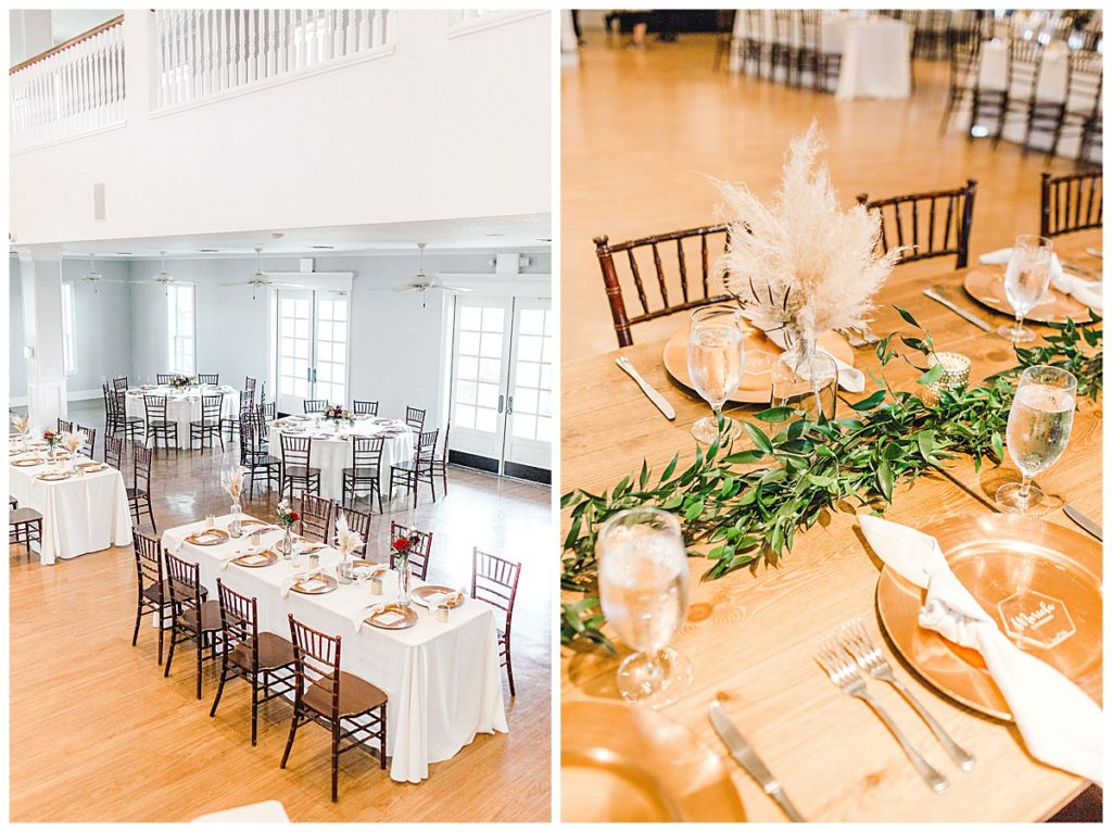 wedding reception decor at boerne wedding venue