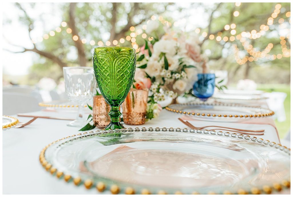 colorful table decor