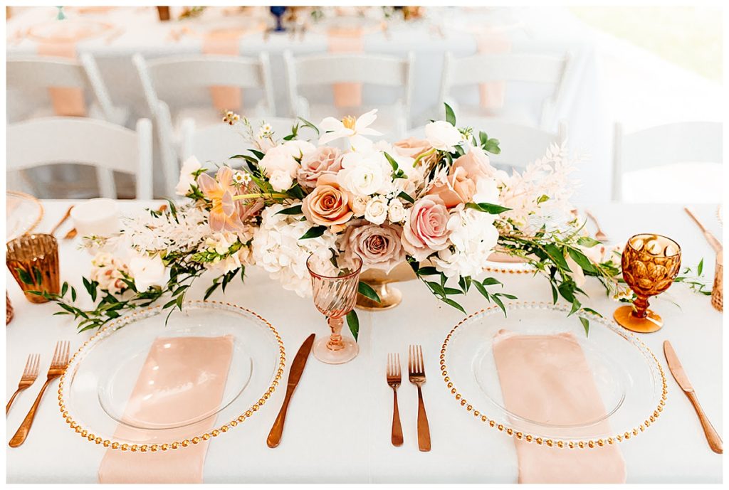 bright floral centerpiece