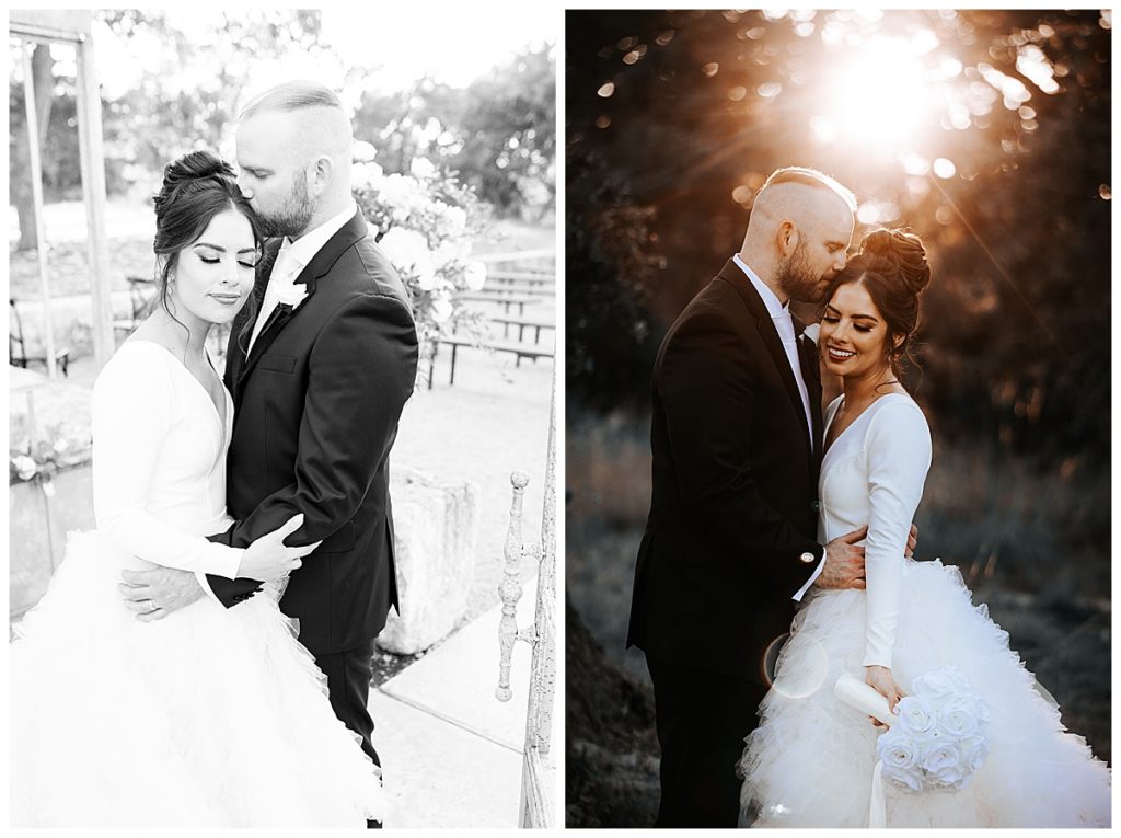 bride and groom portrait in San Antonio